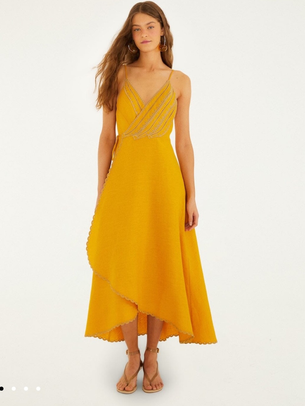 New Farm Rio dress Yellow Bananas Euroflax Premium Linen Maxi Wrap
